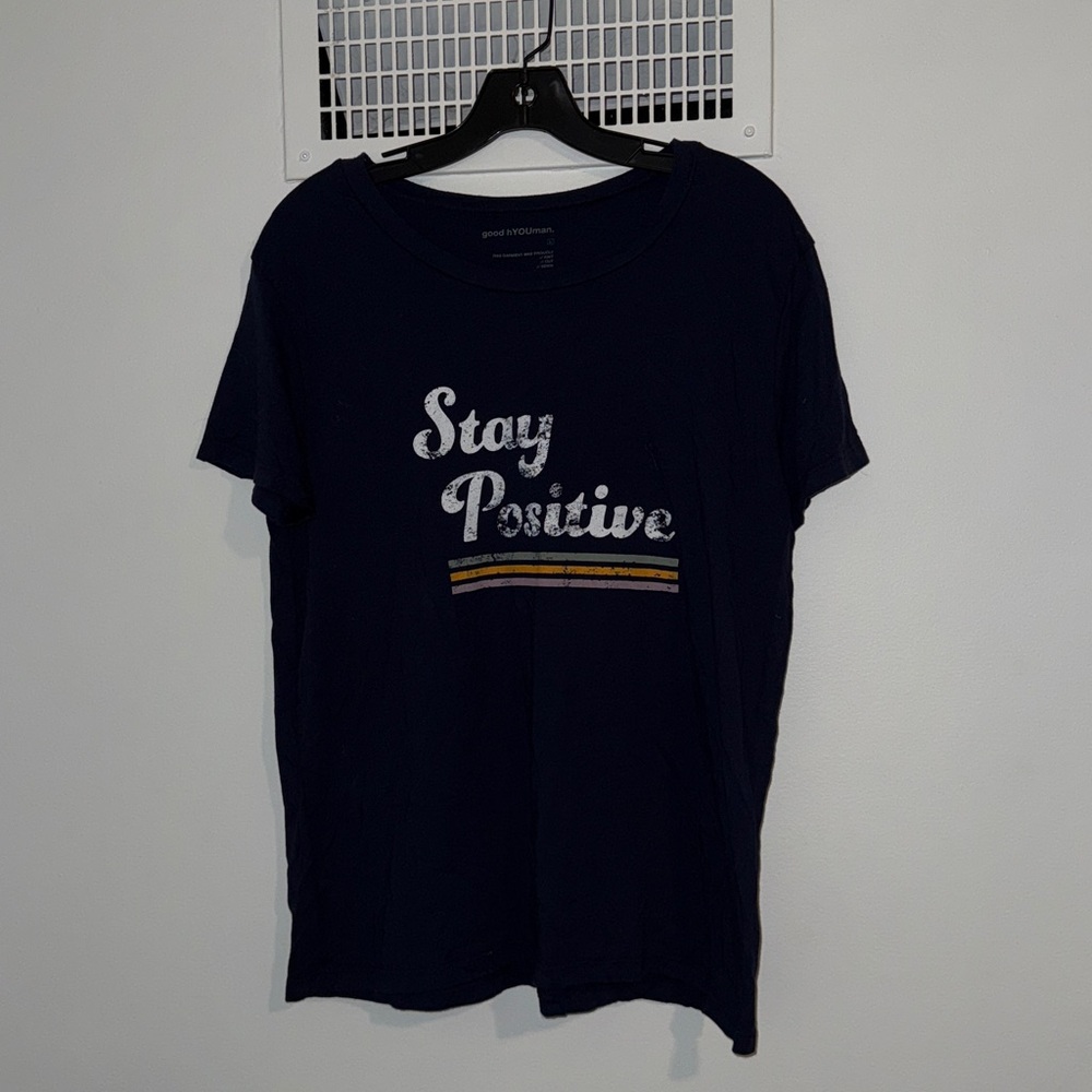 NWOT good hYOUman Navy Graphic Tee